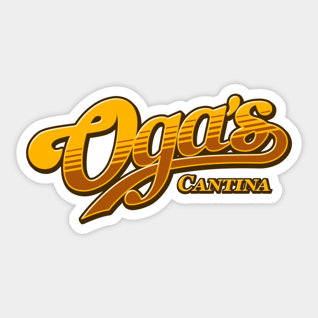 Oga's Cantina Sticker by blairjcampbell